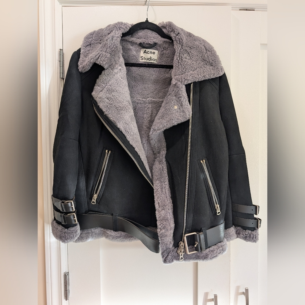 Acne Studios Velocite Shearling Jacket, S